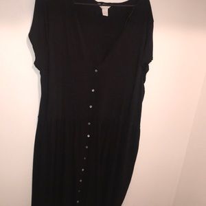 Black button up H&M dress